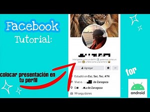 Facebook: How to Add Text Under Your Profile Picture | Android Tutorial