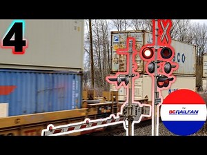 Canadian Railroad Crossings Compilation 4
