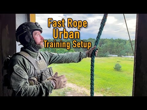 Urban Fast Rope Training Setup