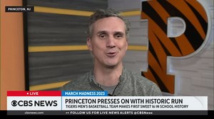 Princeton coach Mitch Henderson on reaching the Sweet 16 in NCAA men's basketball tournament