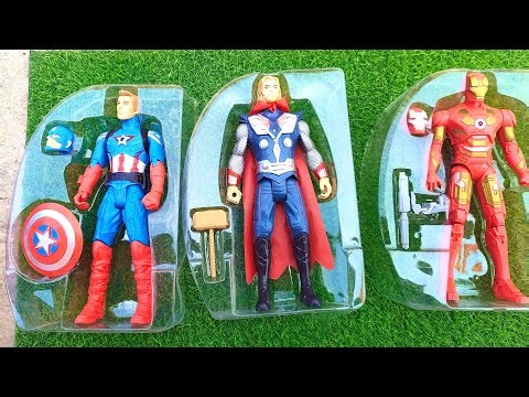 Captain America and Thor Avengers Toy Unboxing and Tapping ASMR live