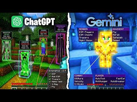 ChatGPT vs Gemini: I Forced AI to Make Minecraft Cheats (Insane Results)