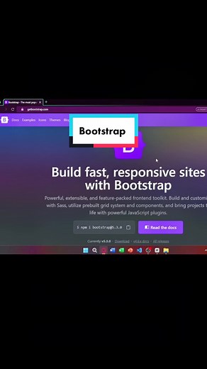 Aprende a instalar Boostrap en tus proyectos de Visual studio code #programming #aplicacionesquenecesitas #mysql #ingenieriadesistemas #viralvideo #capcut #parati #ingenierias #chatgpt #parati #tendenciatiktok #visualstudio #ia #basesdedatos #sql #visualstudio #html5