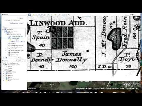 Finding old homes using Google Earth overlays