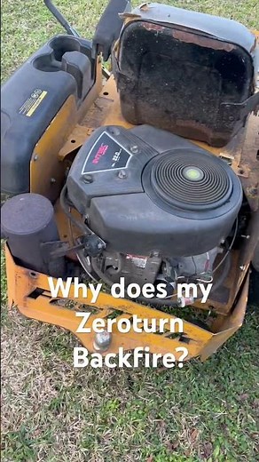 Why does my lawnmower backfire? #zeroturn #lawnmower #lawncare #smallengine #johndeere #kawasaki