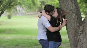 Man Woman Passionate Kissing Public Park Stock Footage Video (100% Royalty-free) 10222046 | Shutterstock
