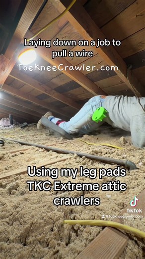#YES! You can lay down with the TKC Extreme attic crawlers on.
