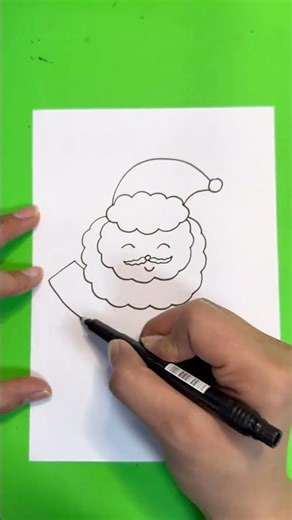 How to draw Santa Claus🎅 easy #drawing #artinstruction #art