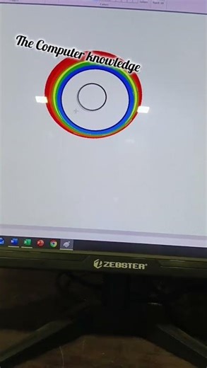 Hou to computer painting 🎨ms word format #satisfyingvideo #art #easydrawing