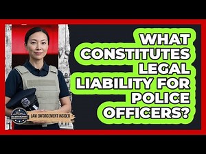 What Constitutes Legal Liability for Police Officers?