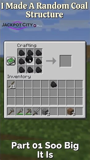 I Made A Random Coal Monument Structure In Minecraft || Moded Minecraft Part 01 #minecraft #viral