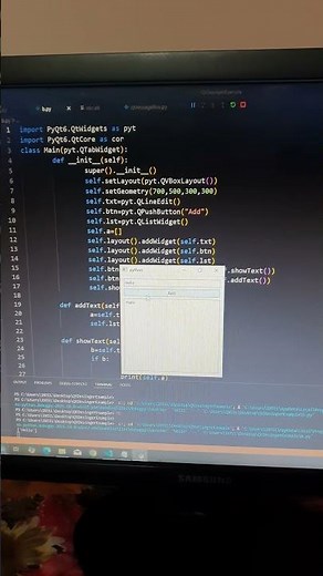 Python | PyQt6 'add text in list widget and show it as suggestions' | CodeLearning