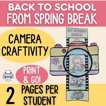 Back to School from Spring Break Craft | No Prep Speaking Activity. ESL Friendly