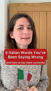 5 Italian words you've been saying wrong (and how to pronounce them correctly)! 😍 #studyitalian #imparareitaliano #learningitalian #linguaitaliana | Daily Italian Words