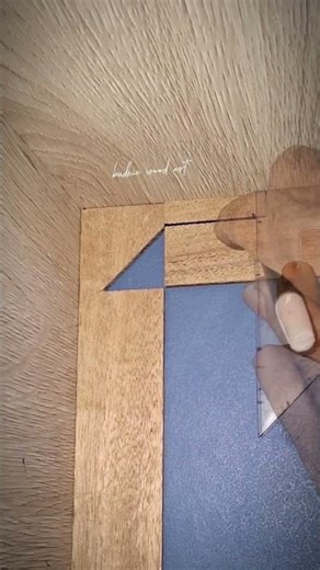 How to Measure and Cut Perfect Wood Trim Corners #shorts