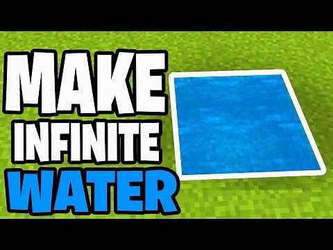 How To Make Infinite Water Source In Minecraft! - Java & Bedrock
