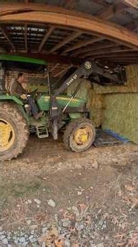 Moving hay and unloading a semi!