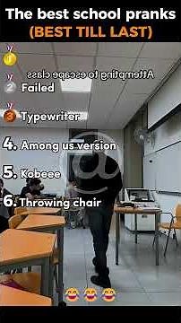 Ranking the FUNNIEST School Pranks of All Time! 😂 Top 6 Epic High School Moments Kenz 1080p, h26