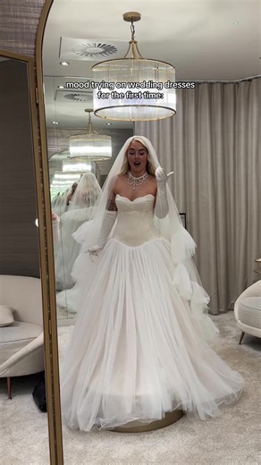 Trying On Wedding Dresses for the First Time