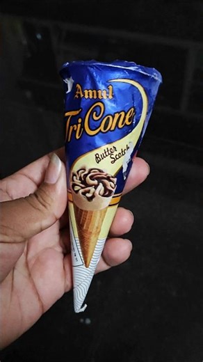 Amul Cone Icecream | Tricone | Butterscotch Flavour | Staytune for Trends