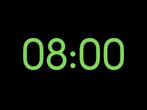 8 Minute Countdown Timer ⏳ | 8-Min Timer with Alarm & Beep Sound