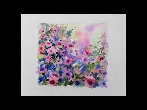 Come & Paint a Beautiful 'Pretty Floral Hedgerow' Today!