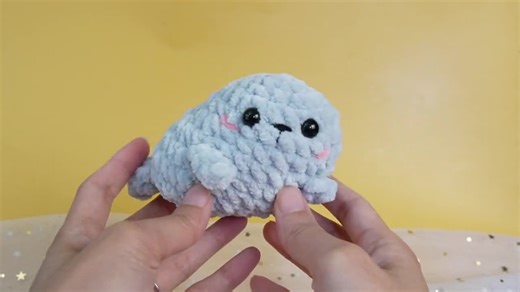 CROCHET SEAL - No Sew Pattern (PDF), Amigurumi Manatee, Sea Creatures, Ocean Toys Pattern, Easy Crochet, Beginner Tutorial - Etsy