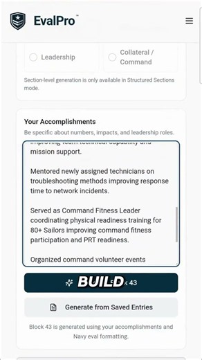 Your Entire Navy Eval Done in Seconds 😳