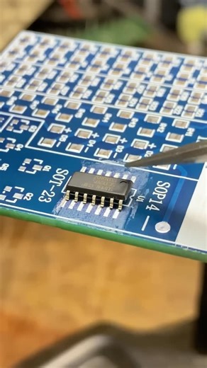 Technology Hype on Instagram: "The process highlights modern electronics production, where tiny components are accurately positioned before soldering. Such work requires steady hands, attention to detail, and technical skill to ensure proper connections and reliable performance. Overall, the image represents the delicate and precise nature of electronic circuit assembly used in today’s devices. #tech #technology #manufacturing"