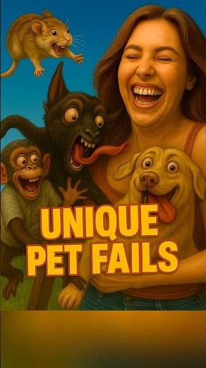 Wild animal fails, turned into fine art 🐾🎨 #funny #funnyanimals #fails