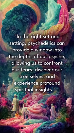 2K views · 35 reactions | "In the right set and setting, psychedelics can provide a window into the depths of our psyche, allowing us to confront our fears, discover our true selves, and experience profound spiritual insights." - Albert Hofmann | E-Clip | Facebook