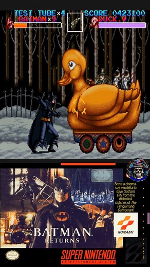 SNES - Batman Returns - Boss 07 Penguin's Duck #snes #batmanreturns | Geekversy