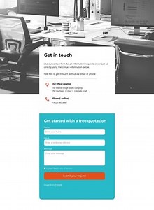Contact us block with form - HTML Template by Nicepage