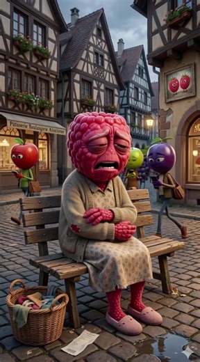 Everything is going to change for Ms. Raspberry and her friend Ms Pear 🤫 #storytime #aifruitsstory #animatedstories #fruitstories #fruitopia