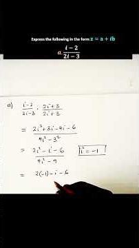 Simplifying Complex Numbers| Complex Algebra| MIT Engineering math Quebec