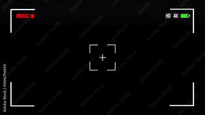 Recording camera screen animation with vhs glitch effect