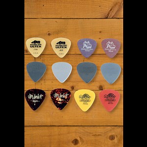 Dunlop Guitar Pick Variety Pack - Light & Medium Gauges - 12-Pack