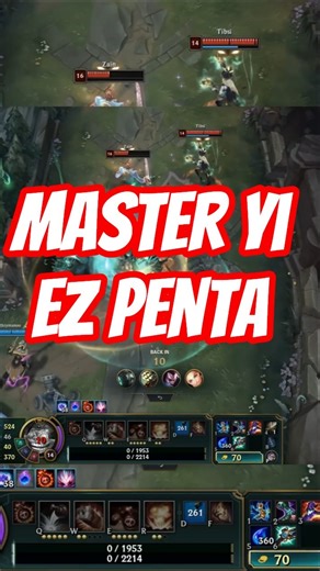 Master Yi PENTAKILL in my game #leagueoflegends #lol