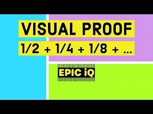 Visual Proof : 1/2 + 1/4 + 1/8 + 1/16 + ... - Sum of Infinite Series