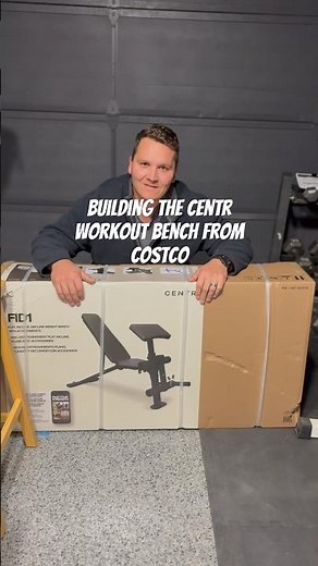 Building the Centr workout bench from Costco. This thing is great! #gym #gymlife #garage #diy