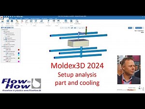 Moldex3D 2024 Setup analysis with cooling