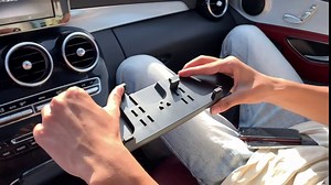 12" Large Rear View Mirror, Anti Glare Panoramic Rearview Mirror, Universal Wide Angle Rear View Mirror, Interior Clip On Rear View Mirror for Car SUV Trucks (12” L X 3.5” H) Convex Curve 300mm #3