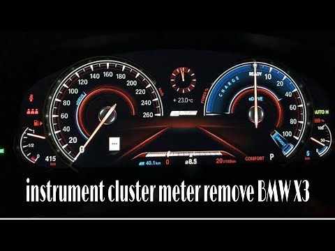How To Remove instrument cluster metre BMW X3 model