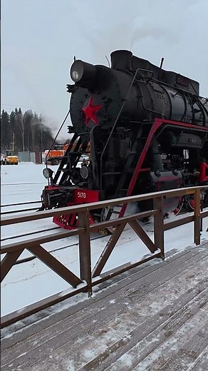 #short - Vintage Steam Locomotive in Motion–Chugging, Whistles & Smoke! With the sound of wheels. 4K