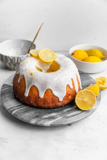 Lemon Bliss Cake - Every Little Crumb moist and tangy lemon bundt cake- Every Little Crumb