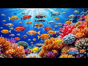 Soothing Piano Music 🐟😴 Coral Reef Ocean Ambience for Deep Sleep & Stress Relief