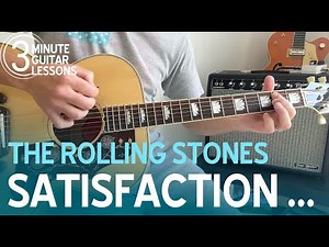 Learn I Can’t Get No Satisfaction in 3 Minutes! Beginner Guitar Lesson (The Rolling Stones)