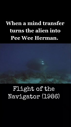 Mind Transfer Mishap: Pee Wee Herman Alien in Flight of the Navigator (1986)