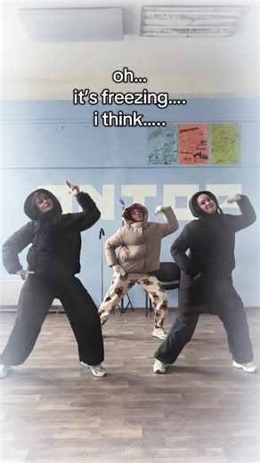 Cover Dance Performance in Freezing Weather