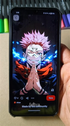 King of Curses Sukuna Drawing 🔥 #shorts #animeart #sukuna